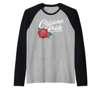 Chicana Pride Mexicana Mexico Flag Bonita Latina Raza Migra Raglan Baseball Tee