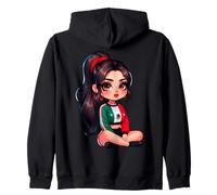 Chicana Women Mexican Girl Mexico Chingona Badass Patriotic Zip Hoodie