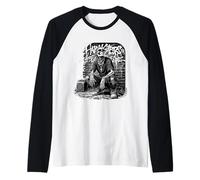Chicano Cholo Graffiti Style Barrio Vibes Raglan Baseball Tee