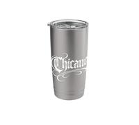 Chicano Mexican Dad Men Mexico Latino Pride Hispanic Brown Stainless Steel Insulated Tumbler