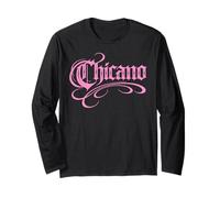 Chicano Mexican Dad Men Mexico Latino Pride Hispanic Pink Long Sleeve T-Shirt