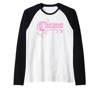 Chicano Mexican Dad Men Mexico Latino Pride Hispanic Pink Raglan Baseball Tee