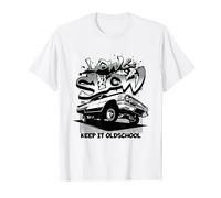 Chicano Oldies, Low and Slow, 3 Wheelin Chicano Lowrider Car T-Shirt