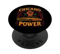 Chicano Power Mexican Latino Raza La Migra Chingon Lowrider PopSockets Adhesive PopGrip