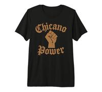 Chicano Power Mexican Mexico Flag Brown Latino Raza No Migra Premium T-Shirt