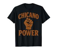 Chicano Power Mexican Mexico Flag Brown Latino Raza No Migra T-Shirt