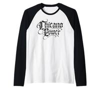 Chicano Power Mexican Mexico Latino Raza Brown Strong Barrio Raglan Baseball Tee