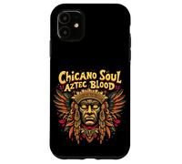 Chicano Soul Aztec Blood Mexican Latino Art Case for iPhone 11