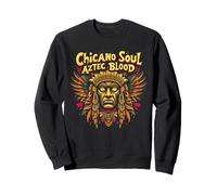 Chicano Soul Aztec Blood Mexican Latino Art Sweatshirt