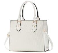 CHICAROUSAL Crossbody Purses and Handbags for Women PU Leather Tote Top Handle Satchel Shoulder Bags, Cb White, Crossbody Purses for Women