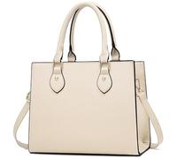 CHICAROUSAL Crossbody Purses and Handbags for Women PU Leather Tote Top Handle Satchel Shoulder Bags, Liz Cream Beige, Crossbody Purses for Women