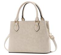 CHICAROUSAL Purses and Handbags for Women Leather Crossbody Bags Women's Tote Shoulder Bag, Cc Pearlescent Grey