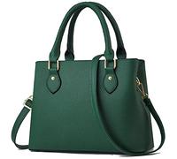 CHICAROUSAL Purses and Handbags for Women Leather Crossbody Bags Women's Tote Shoulder Bag, Dark Green Cc