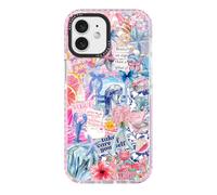 ChiCaseVer for iPhone 11 Case, Blue Coastal Collage Pattern with Romantic Quote, Military-Grade Drop Protection, Seaside Daydream Soft Slim TPU Protective Cover with Camera Control for Women Girls