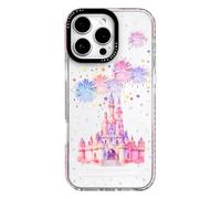 ChiCaseVer for iPhone 12 Pro Max Case, Whimsical Magical Castle Fireworks Glitter Pattern, Dreamy Soft TPU Compatible with MagSafe & Military-Grade Drop Protection & Camera Control for Girls Teens