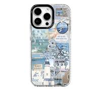 ChiCaseVer for iPhone 13 mini Case,Coastal Inspiration Collage with Lighthouse & Mermaid,Military-Grade Drop Protection,Cute Soft Slim TPU Protective Cover with Camera Protection for Women&Girls