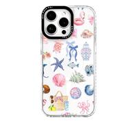 ChiCaseVer for iPhone 13 Pro Case, Boho Beach Collage Pattern, Cute Soft Slim TPU Compatible with MagSafe, Military-Grade Drop Protection & Camera Protection for Women Girls