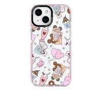 ChiCaseVer for iPhone 14 Plus & iPhone 15 Plus Case, Whimsical Theme Park Pattern with Milkshakes & Balloons, Military-Grade Drop Protection, TPU Protective Cover with Camera Control for Girls Teens