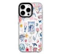 ChiCaseVer for iPhone 14 Pro Max Case, Coastal Floral Collage Pattern, Cute Soft Slim TPU Compatible with MagSafe, Military-Grade Drop Protection & Camera Protection for Women Girls