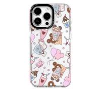 ChiCaseVer for iPhone 14 Pro Max Case, Whimsical Theme Park Pattern with Milkshakes & Balloons, Military-Grade Drop Protection, Cute Slim TPU Protective Cover with Camera Control for Girls Teens