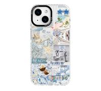 ChiCaseVer for iPhone 15 Case, Tropical Beach Collage Pattern, Fun Soft Slim TPU Compatible with MagSafe, Military-Grade Drop Protection & Camera Protection for Women Girls