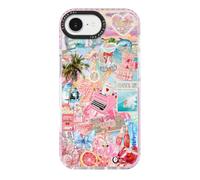 ChiCaseVer for iPhone 16e & iPhone 17e Case, Romantic Coastal Collage Pattern, Blue Soft Slim TPU Compatible with MagSafe & Military-Grade Drop Protection & Camera Control for Women Girls