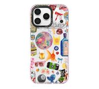 ChiCaseVer for iPhone 17 Pro Case, Retro Party Collage Pattern with Disco, Military-Grade Drop Protection, Pop Art Disco Soft Slim TPU Protective & Camera Protection for Women Girls
