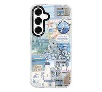 ChiCaseVer for Samsung Galaxy S24+ Case, Coastal Inspiration Collage with Lighthouse & Mermaid, Military-Grade Drop Protection, Cute Soft Slim TPU Protective & Camera Protection for Women Girls