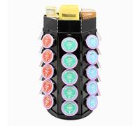 CHICBAKE K Cup Holder,Coffee Pod Storage Carousel Holder Organizer Compatible with 40 K-Cup Pods,Tea Bags,coffee mate,Sugar Packets