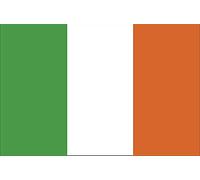 Chicbanners 2 x Ireland Irish Tricolour Flag 100mm wide Gloss Vinyl Bumper Sticker Self Adhesive Gloss Sticker 100mm x 42mm