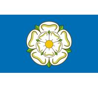Chicbanners 2 x Yorkshire County Flags 200mm wide Gloss Vinyl Bumper Sticker Self Adhesive Gloss Sticker 200mm x 84mm
