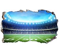 Chicbanners American Football Stadium 3D V102 Magic Window Wall Sticker Self Adhesive Poster Wall Art size 1000mm wide x 600mm deep (large)