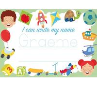 Chicbanners Bespoke Any Name I Can Write My Name Dry Wipe Board A4 size 297mm x 210mm Rigid 3mm Foamex Writing Aid V6