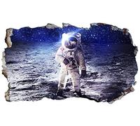 Chicbanners NASA Apollo 11 Moon Landing Astronaut V003 3D Magic Window Wall Sticker Self Adhesive Poster Wall Art Size 1000mm wide x 600mm deep (large)