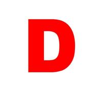 Chicbanners Pack of 2 Self Adhesive Learner Driver D Plates For Wales Welsh Dysgwr D Plates Car/Motorbike 180mmx180mm