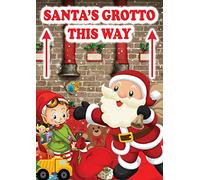 Chicbanners Santa Grotto Santas Father Christmas V6 Sign Notice Directional A1 841mm x 594mm Wall BANNER