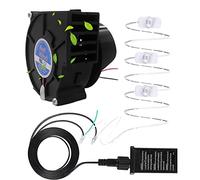 ChicBosomn Inflatable Air Blower Replacement, 12V 1.5A Insulated Waterproof Fan Blower Motor with 3 Led Light String and 2A Adapter for Garden Yard Inflatables Bbq Picnic Camping Heating (UK)