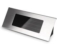 ChicBosomn Solar House Number Plaque Light, 1 Pcs Door Number Light House Solar Illuminated Stainless Steel LED Plaque Wall, for Outdoor Gate Fence Wall Yard Street Park