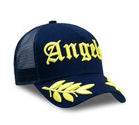 Chiccheria Brand Trucker Baseball Cap - Angels - One Size | Sport | Mesh | Adjustable snap Closure | Known from GQ (Navy Blue)