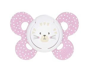 Chicco 00074913110000 Comfort Girl Soother, Silicone, Pink, 6-16 Months, [Assorted Models]