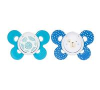 Chicco 00074933210000 Physio Comfort Baby Silicone Soother 6-16 Months, Pack of 2, Assorted Colours