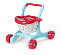 Chicco 2-in-1 First Steps Cart, Sturdy with Wheels, First Steps for Kids, Shopping and Shaping Role Play with Doll Seat, Creative Play, Includes 3 Fruits, First Steps, 9-24 m