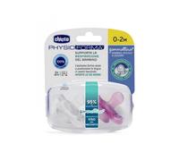 CHICCO 2 Rubber 0-2m Girl Rubber Physio Soft Silicone Supper Pacifier