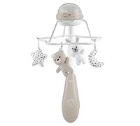 Chicco 3-in-1 Scalable Rainbow Crib Mobile with Remote Control, Nature Sounds and Classical Music, Ceiling Projector, 2 Projection Modes, Compatible Next2me Mini Crib, Beige