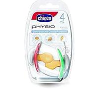 Chicco 60001000000 Pack of 2 Physiological Rubber Dummies 4 Months+