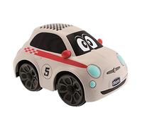 Chicco Fiat 500 Sport Remote Control Car for Children, Remote Control Car with Intuitive Radio Control Steering Wheel, Radio Controlled Car with Horn Sound, White - Games for Children 2-6 Years