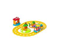 Chicco Adventure Train Bilingual Italian/English, Electric Train for Children with Station, Railway and 6 Animals, Electronic Educational Game with Phrases and Songs, Children's Games 1-4 Years