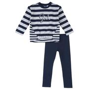 Chicco Baby Girl's Completo in Caldo Cotone: Felpa e Leggings Tracksuit, BLU Scuro, 12M