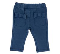 Chicco Baby Girls' Pantaloni effetto Denim Pants, BLU Medio, 9 Months