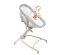 Chicco Baby Hug 4-in-1 Newborn Crib to Toddler Chair, Adjustable Height and Recliner, Activity Toy Bar, Washable Fabrics, Scandinavian, 07087157610000